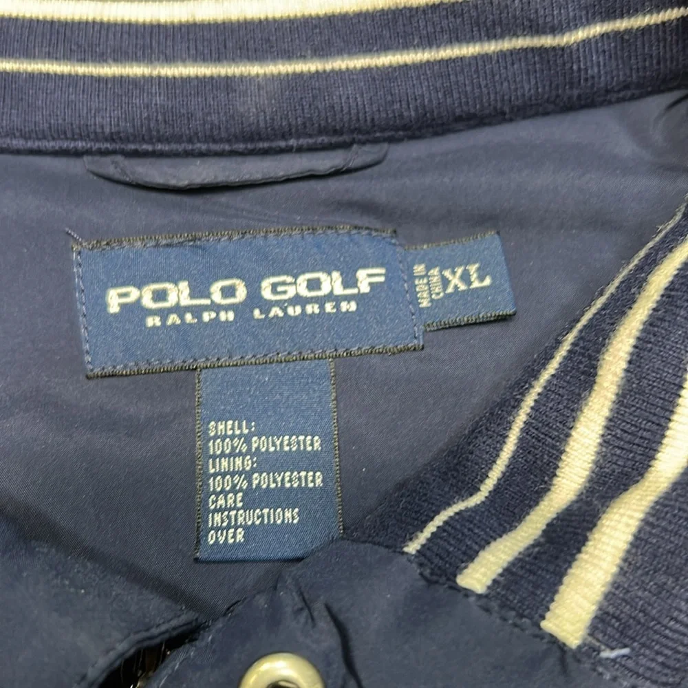 Ralph Lauren Polo Golf Navy Windbreaker Jacket - Picture 3 of 8